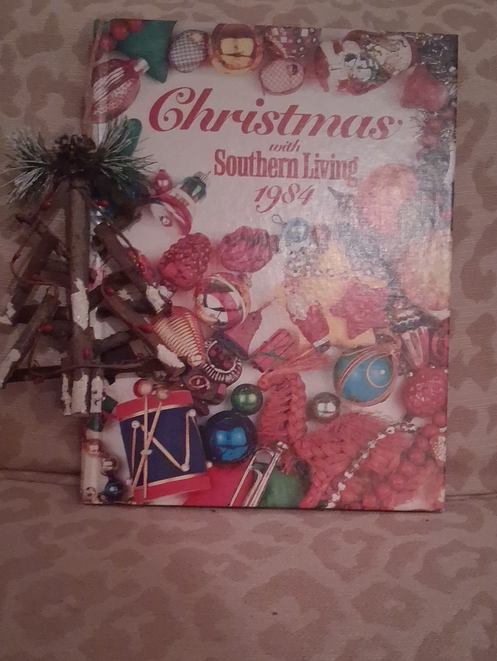 Southern Living At Home Christmas 1984 Book - Red, Green, Blue Cover